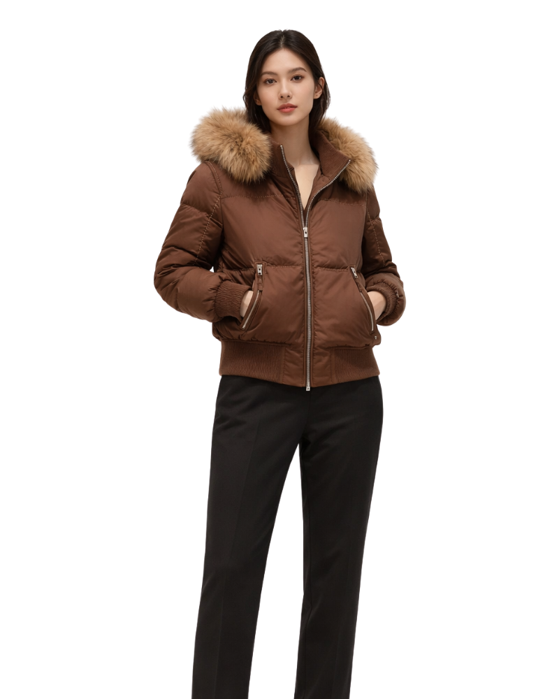 Amaya Giacca Donna Trapuntata – Giacca Invernale con Cappuccio Rimovibile Stile Urbano