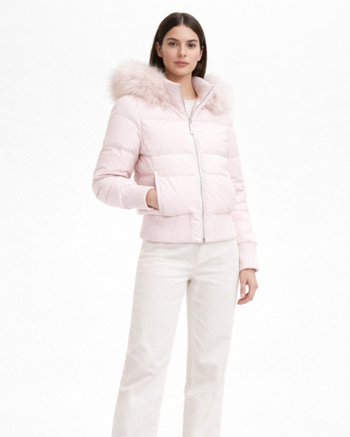 Amaya Giacca Donna Trapuntata – Giacca Invernale con Cappuccio Rimovibile Stile Urbano
