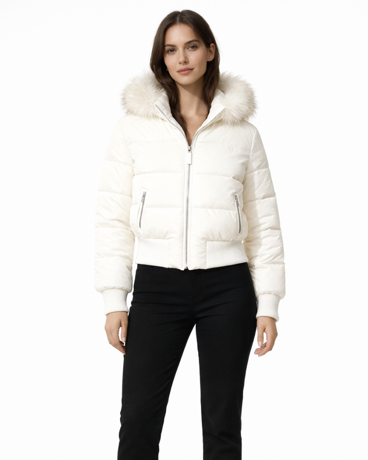 Amaya Giacca Donna Trapuntata – Giacca Invernale con Cappuccio Rimovibile Stile Urbano
