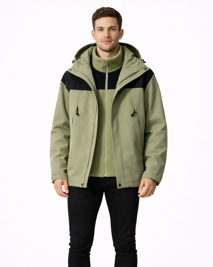 Benedict Giacca Uomo 3-in-1 Fleece – Cappotto Invernale Caldo Traspirante Stile Casual