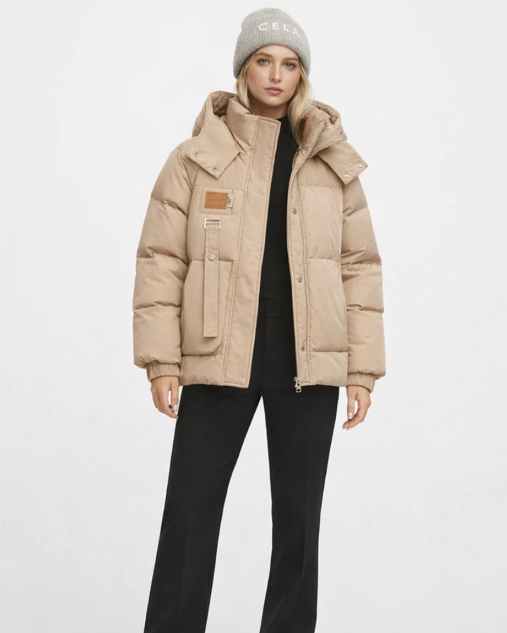Krystine Dámská Zimní Bunda – Teplá Elegantní Slim Fit Moderní Styl