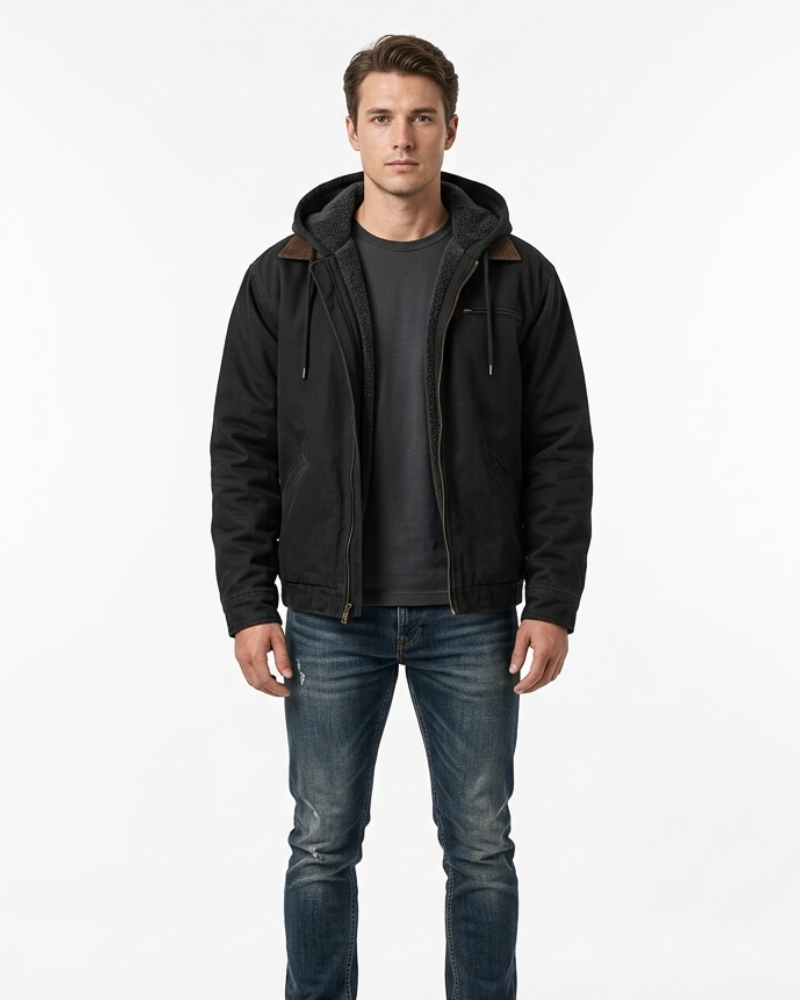 Noah Giacca Uomo con Cappuccio – Cappotto Invernale Caldo Casual Stile Classico