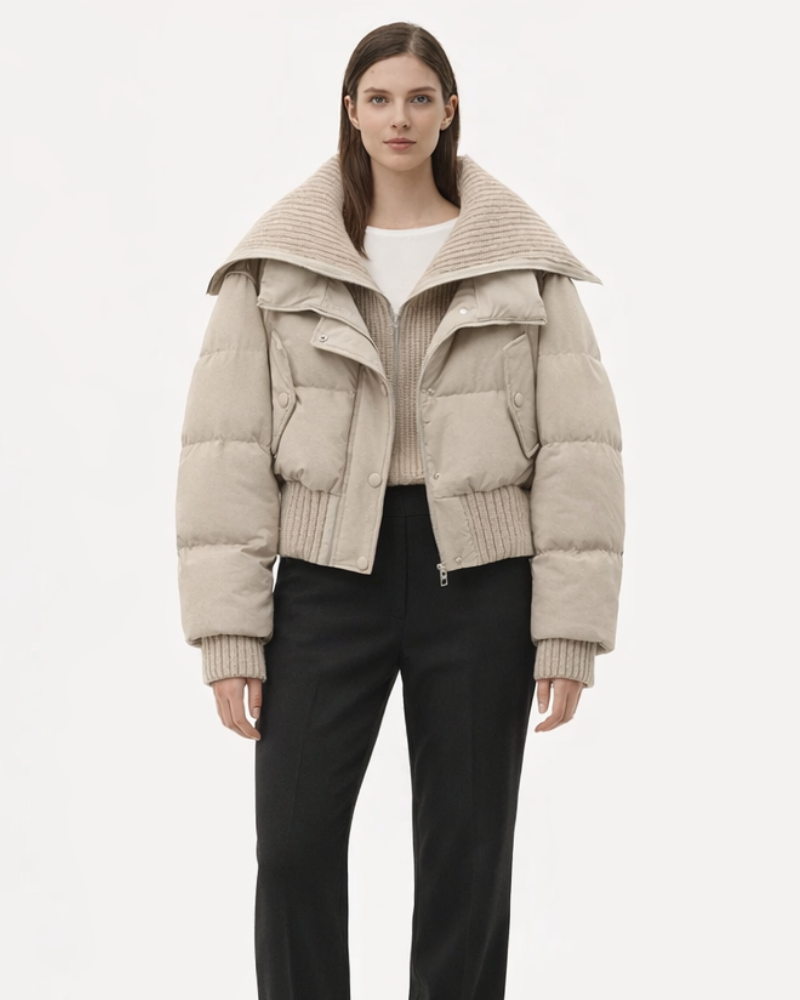 Ellie Geacă Matlasată Damă – Geacă Ușoară de Iarnă, Geacă Caldă Elegantă