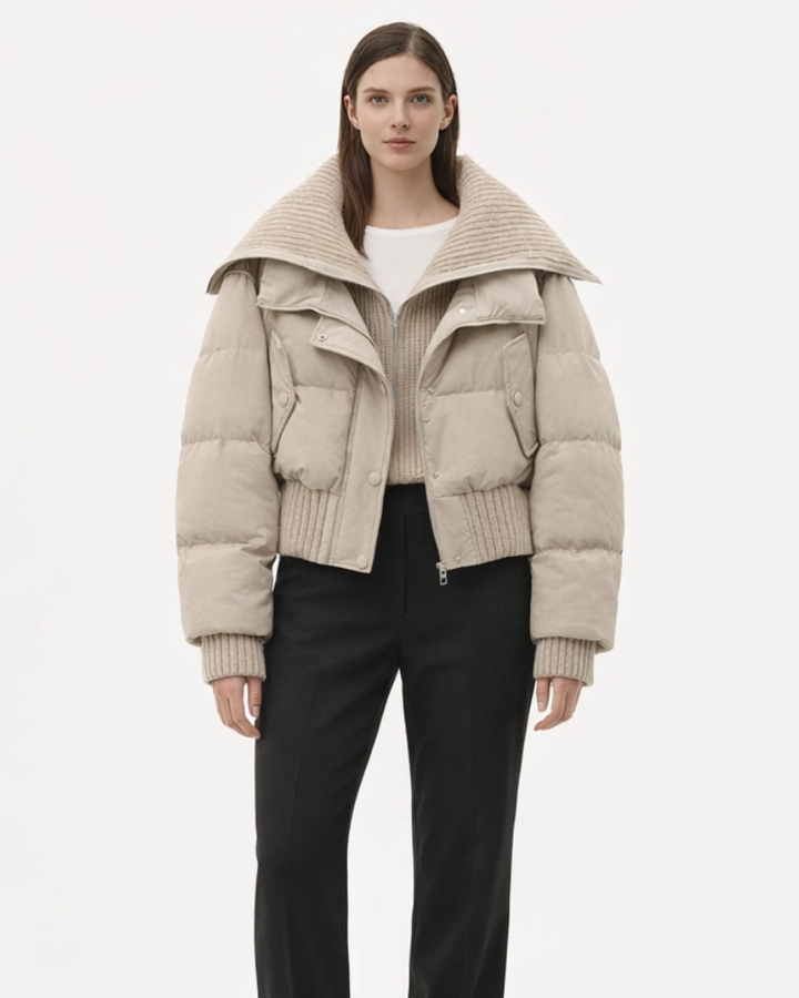 Ellie Geacă Matlasată Damă – Geacă Ușoară de Iarnă, Geacă Caldă Elegantă