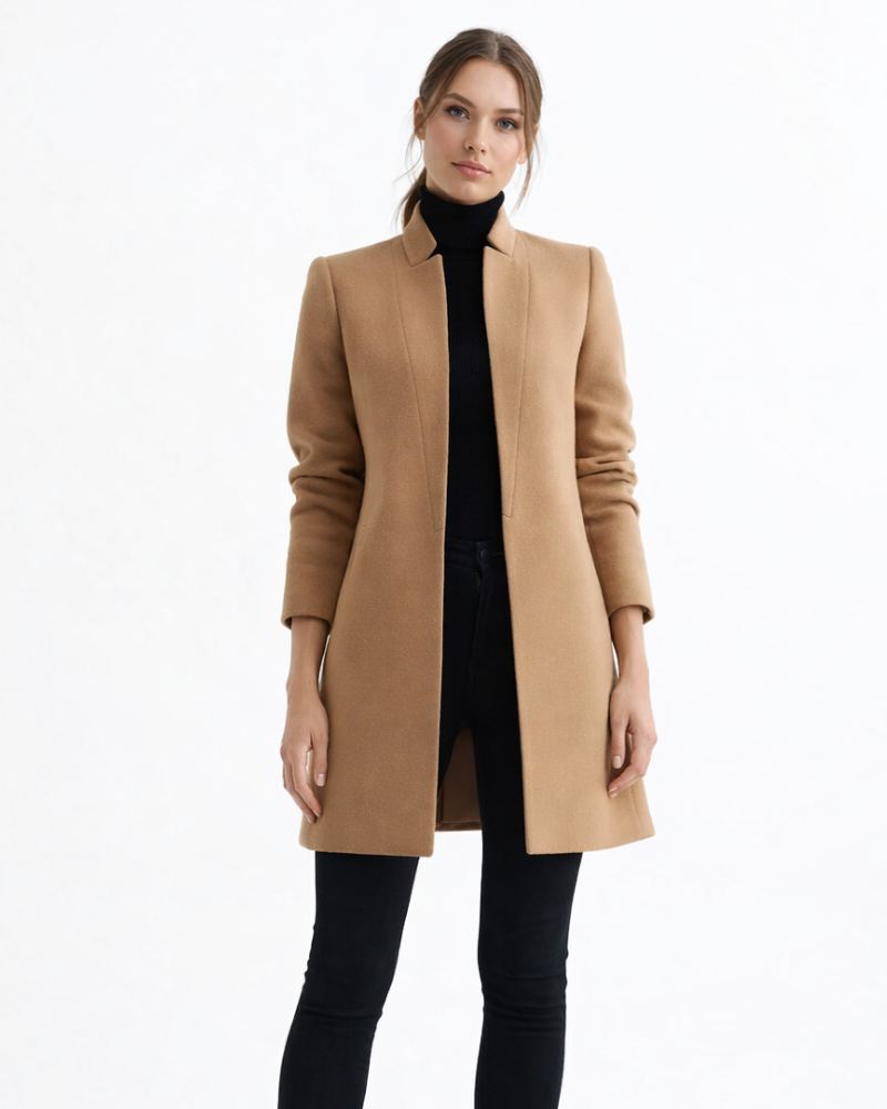 Helena Palton Damă Elegant – Palton Lung Slim Stil Clasic Rafinat