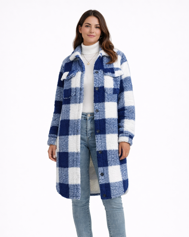 Guada Manteau Teddy Femme Oversize – Manteau d'Hiver Doux et Chaud Style Décontracté