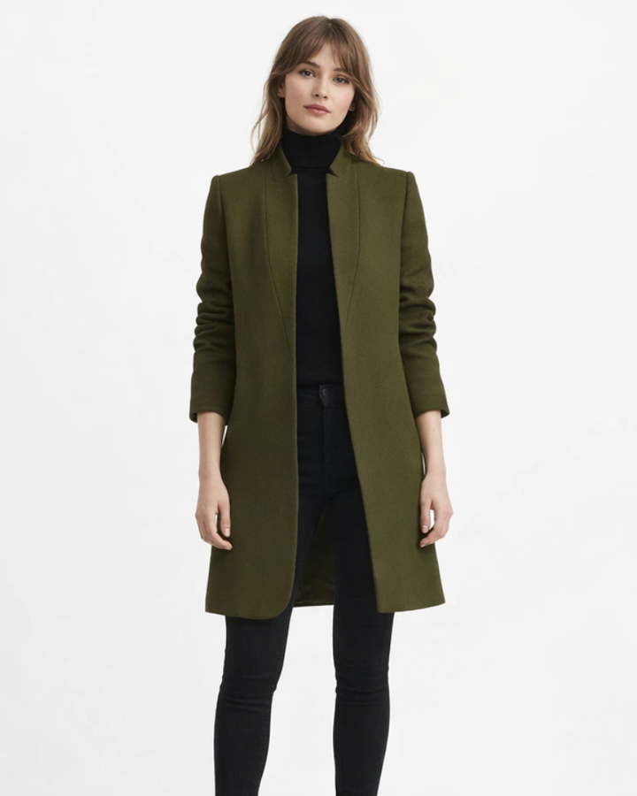 Helena Palton Damă Elegant – Palton Lung Slim Stil Clasic Rafinat