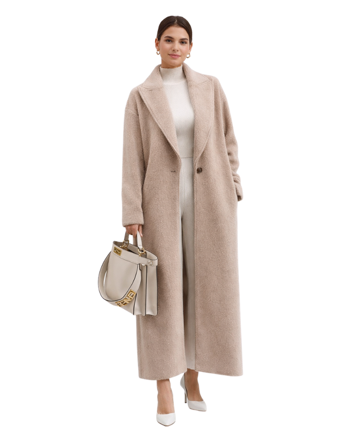 Marcel Cappotto Donna Oversize Invernale – Dlouhý teplý kabát s volným střihem, moderní styl