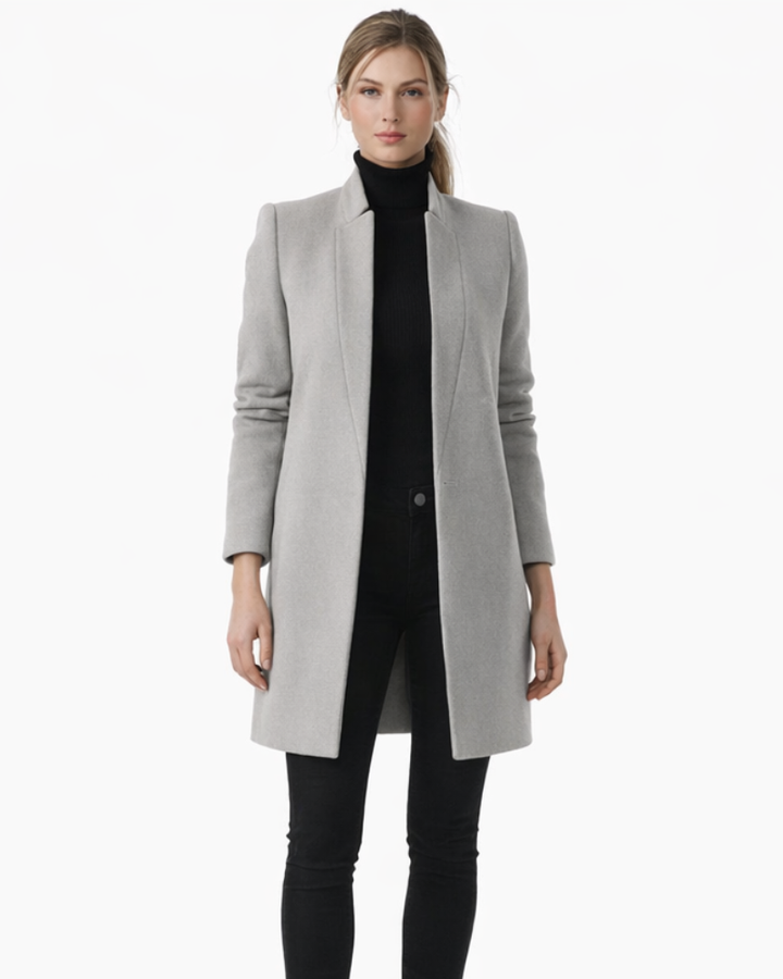 Helena Palton Damă Elegant – Palton Lung Slim Stil Clasic Rafinat