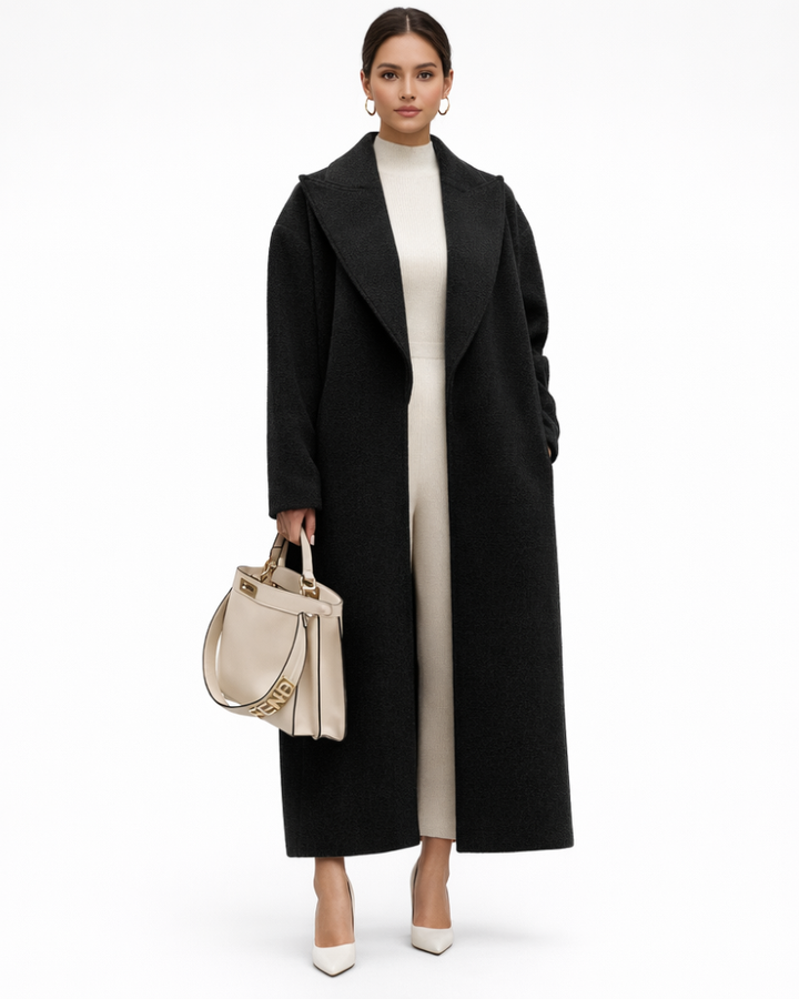 Marcel Cappotto Donna Oversize Invernale – Dlouhý teplý kabát s volným střihem, moderní styl