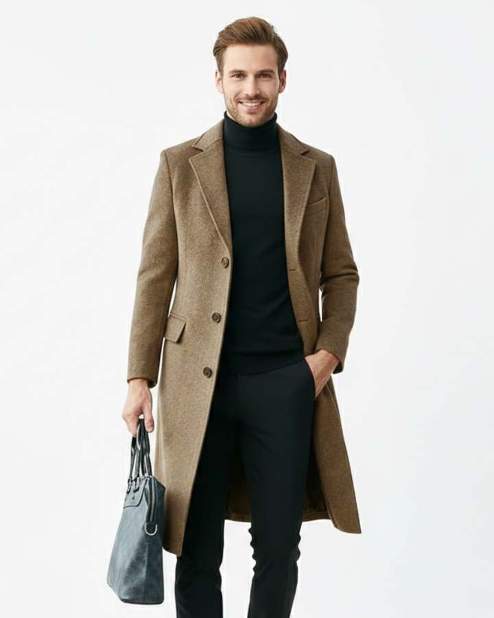 Byron Cappotto Uomo z vlny – Elegantní, teplý a všestranný zimní kabát
