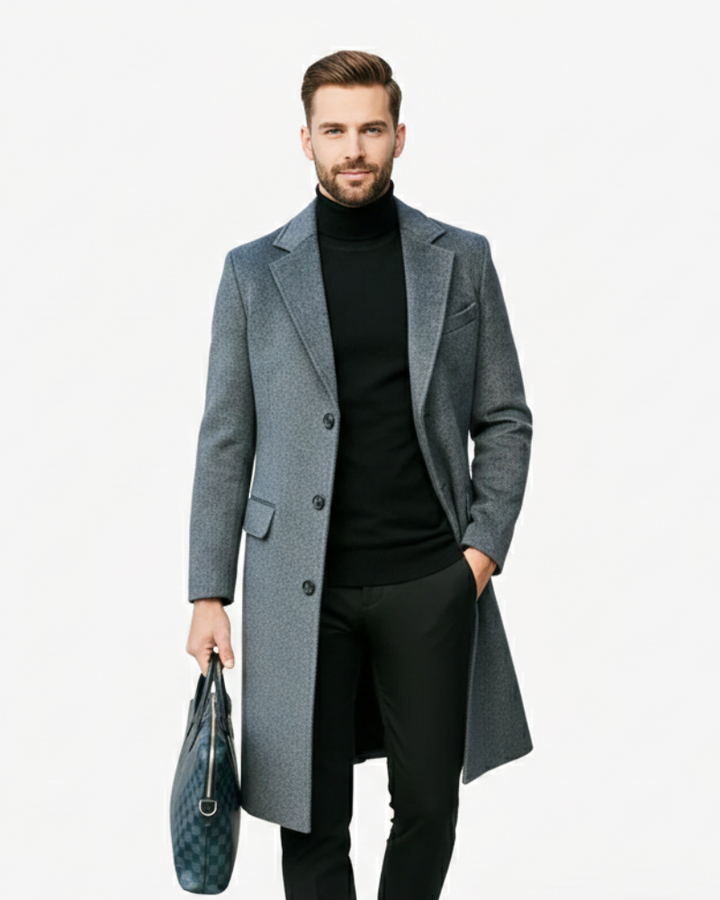 Byron Cappotto Uomo z vlny – Elegantní, teplý a všestranný zimní kabát