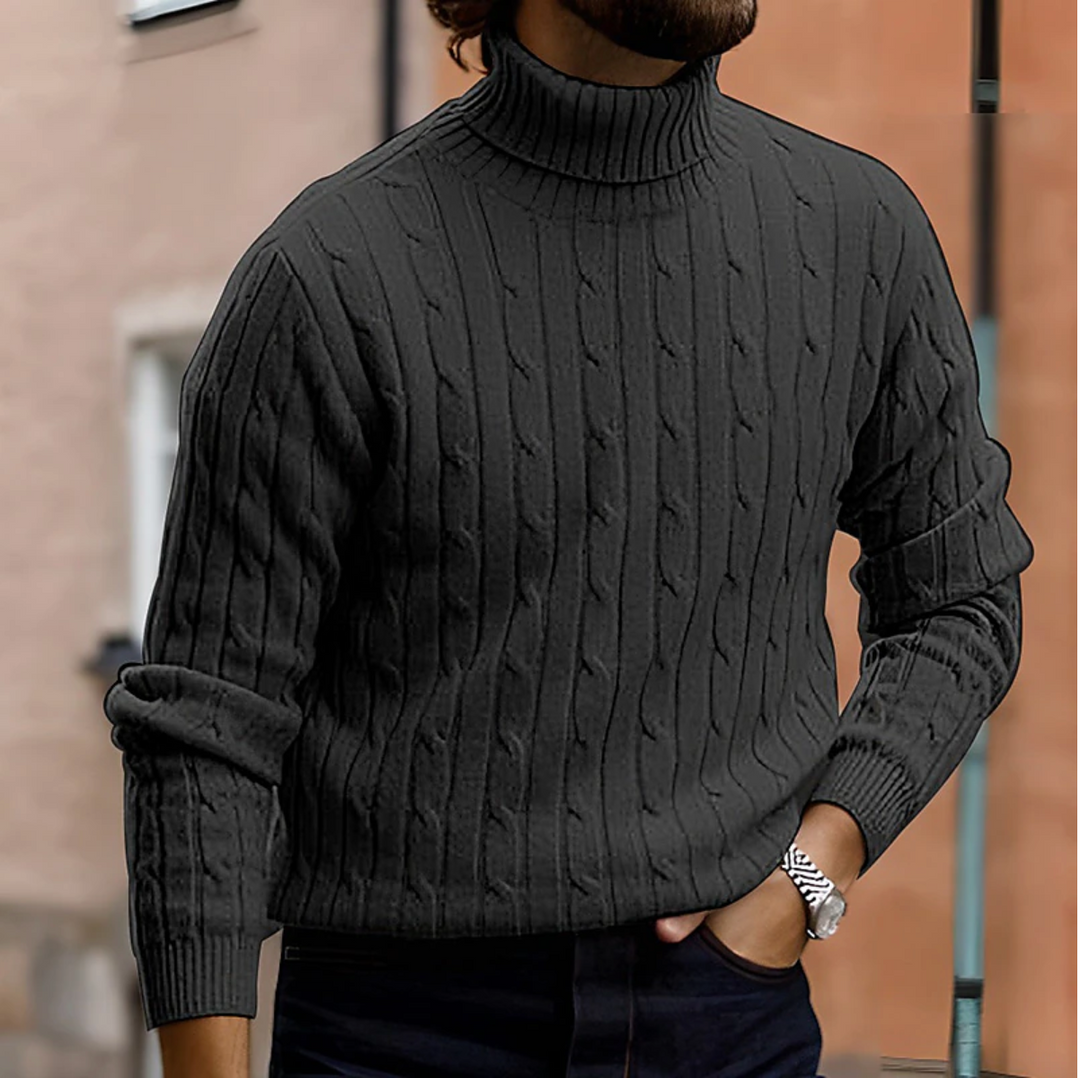 Frankie Dolcevita Uomo Elegante – Maglione Slim Fit Morbido e Caldo