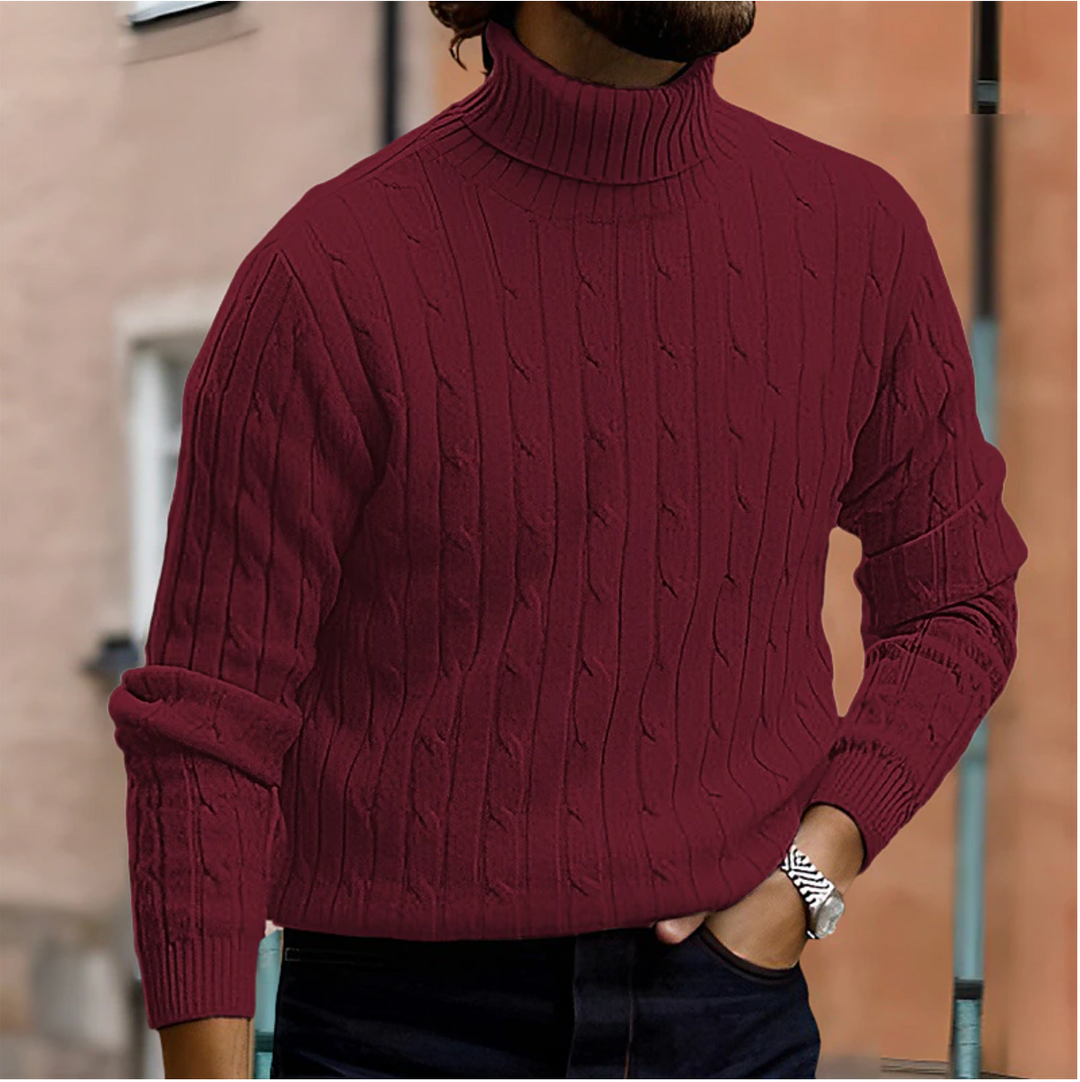 Frankie Dolcevita Uomo Elegante – Maglione Slim Fit Morbido e Caldo
