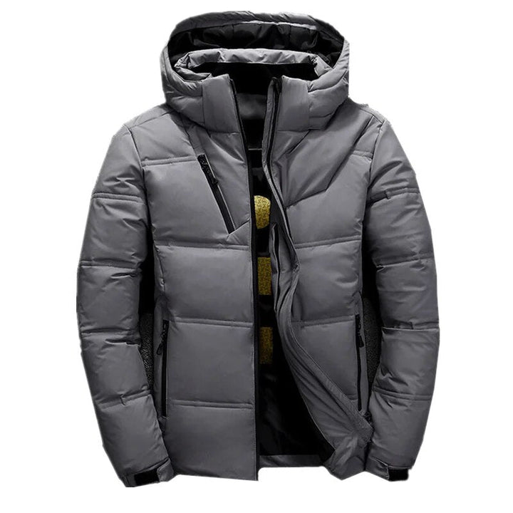 Zavien Ανδρικό Μπουφάν Σκι Slim Fit – Χειμερινό Μπουφάν με Επένδυση Κουκούλας και Θερμική Μόνωση