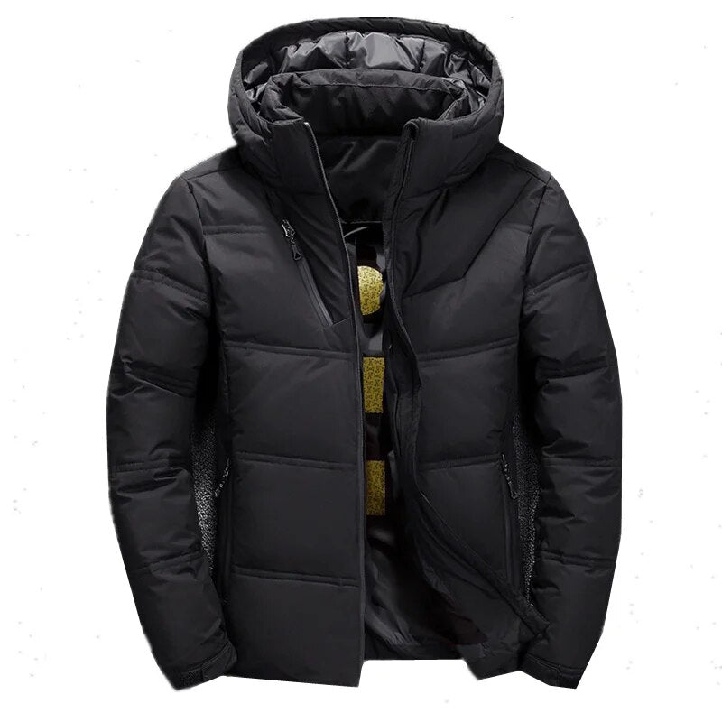 Zavien Ανδρικό Μπουφάν Σκι Slim Fit – Χειμερινό Μπουφάν με Επένδυση Κουκούλας και Θερμική Μόνωση
