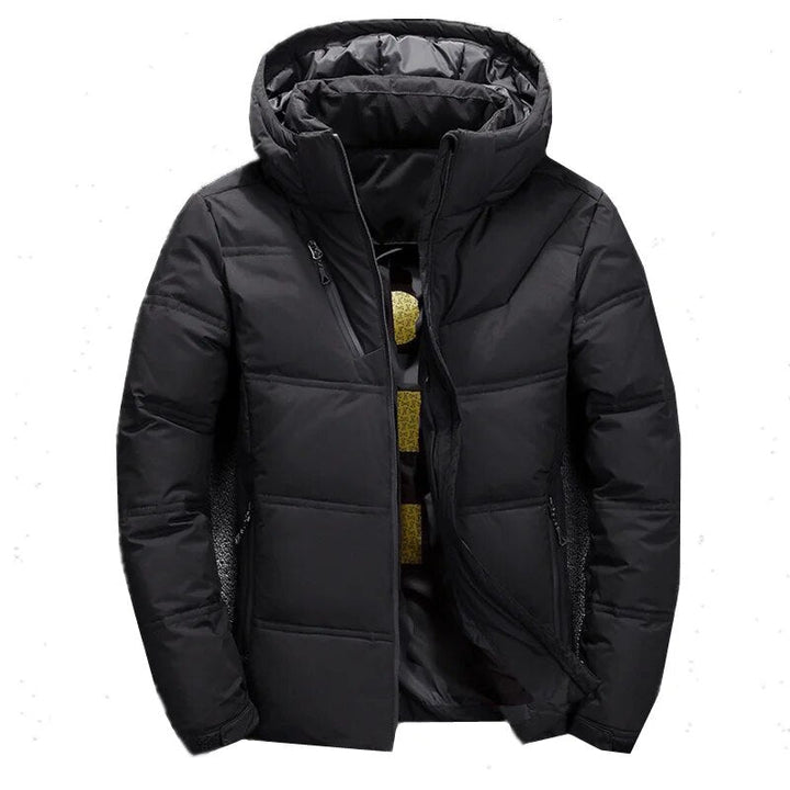 Zavien Ανδρικό Μπουφάν Σκι Slim Fit – Χειμερινό Μπουφάν με Επένδυση Κουκούλας και Θερμική Μόνωση