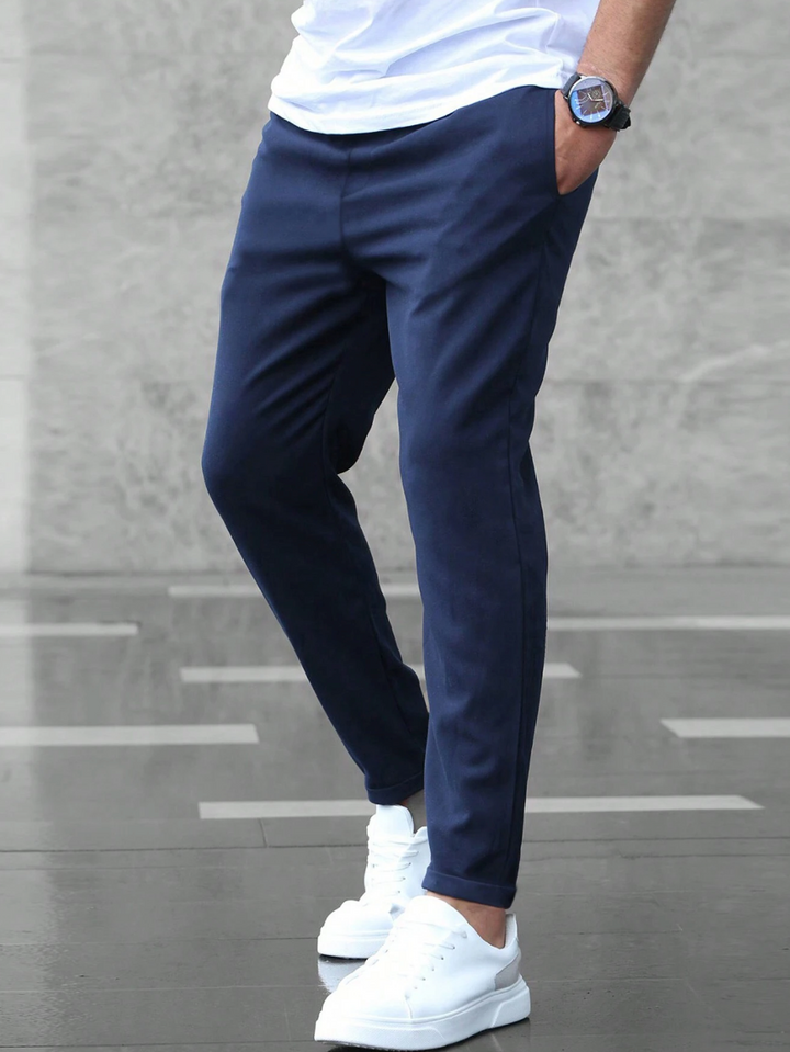 Pantaloni elastici pentru bărbați | Cu buzunar