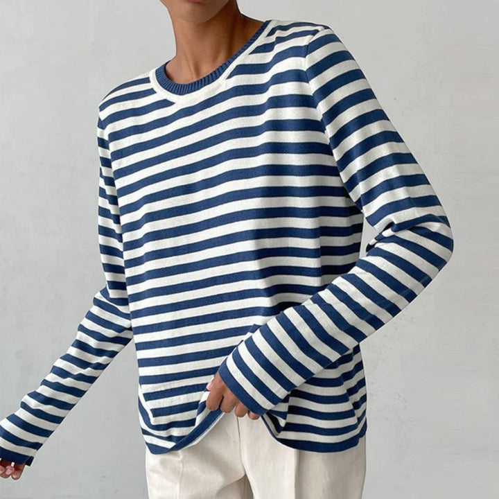 Aurora | Tricou clasic cu dungi și mâneci lungi pentru femei