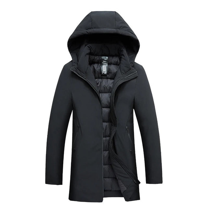 Parka d'Hiver Homme Mario – Manteau Matelassé avec Capuche & Protection Contre le Vent et la Pluie