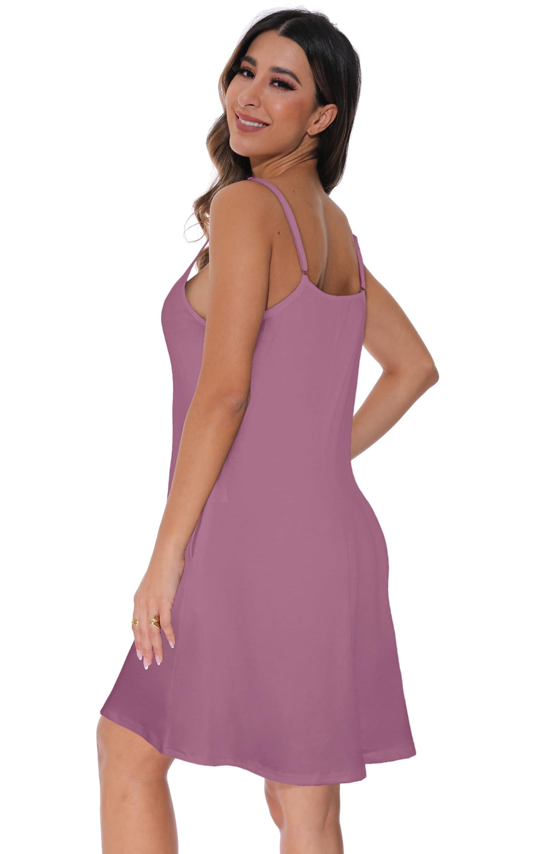 Veloura Vestito Estivo Donna – Spalline Sottili Regolabili, Scollo a V & Tasche Casual