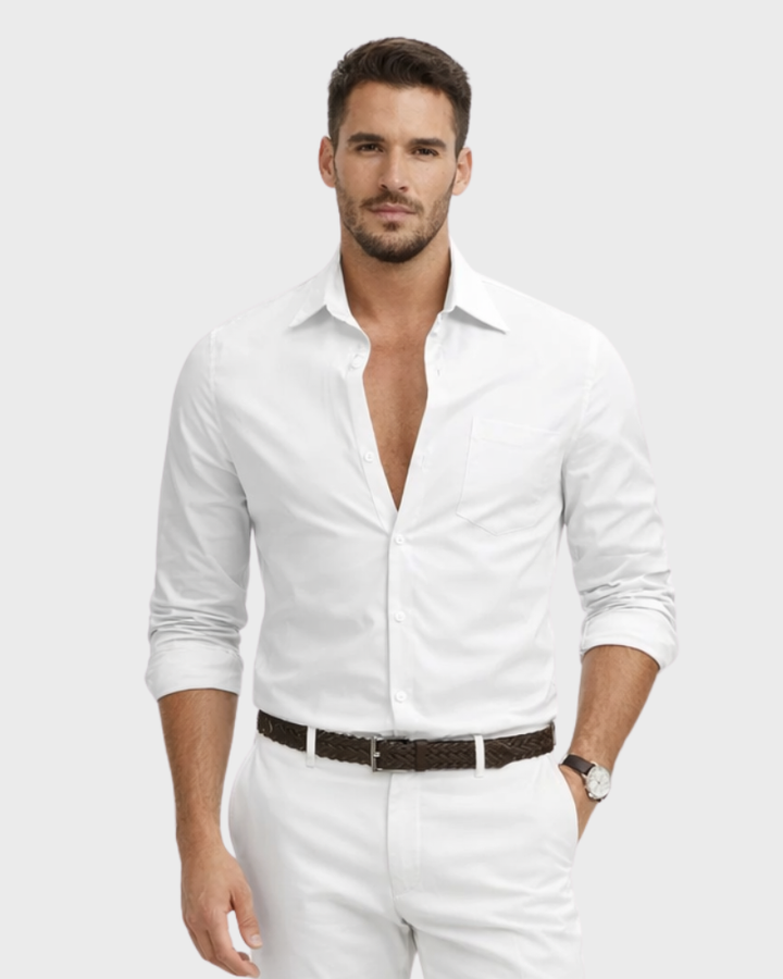 Kent Cămașă Bărbați – Fără Călcare, Mâneci Lungi & Stil Elegant Business Casual