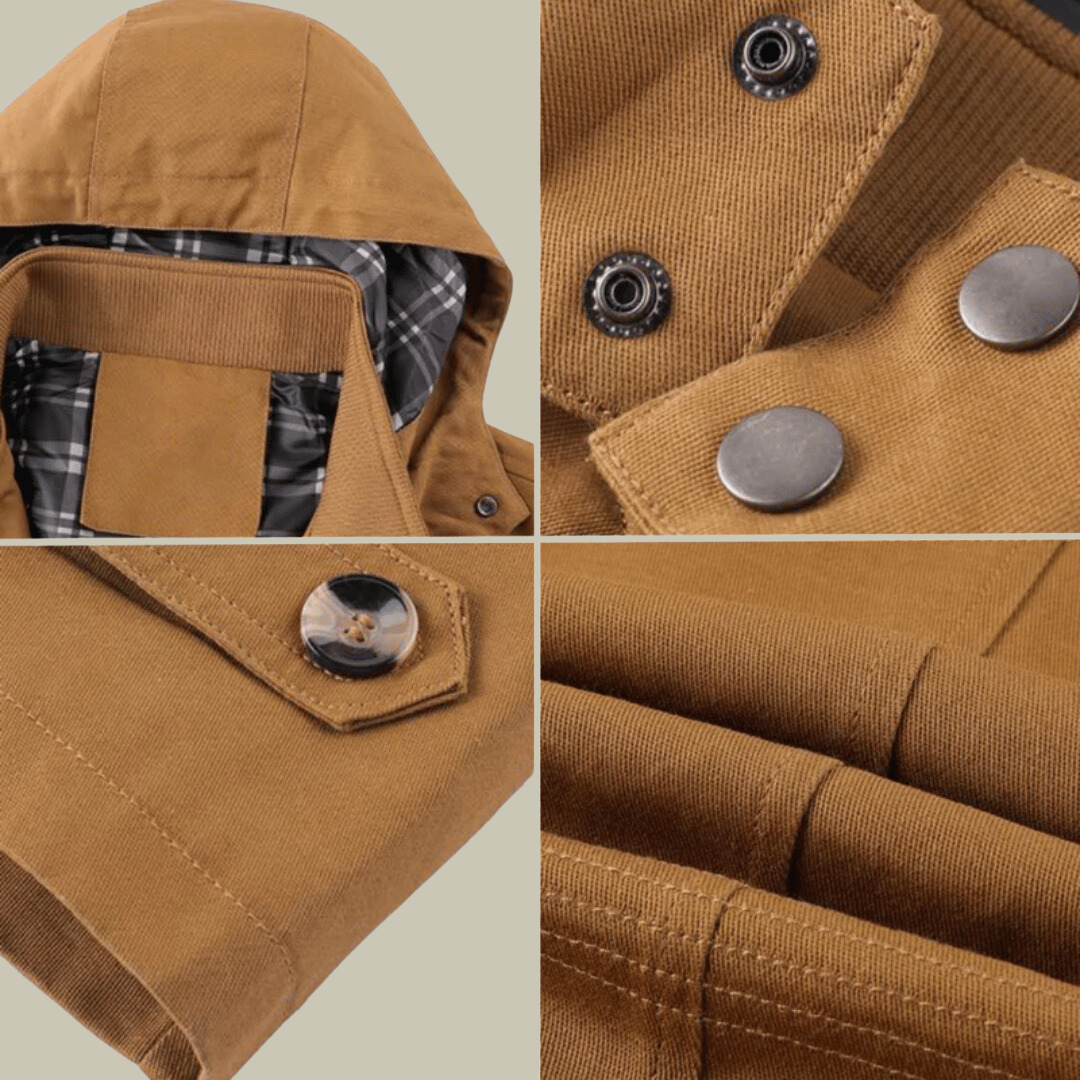 Franklin Pánská Zimní Bunda s Kapucí – Elegantní Parka s Větruodolným Zapínáním