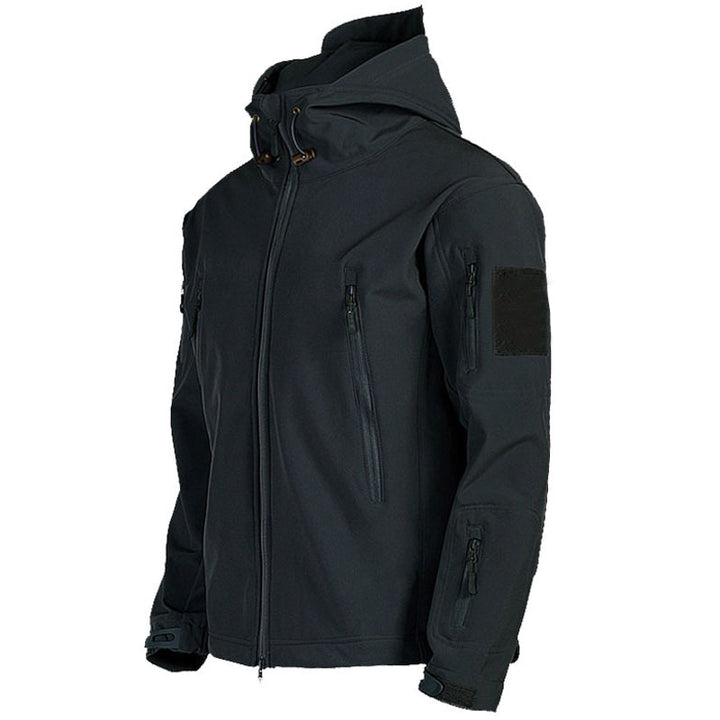 Darius Giacca Militare Uomo – Nepromokavá a Větruodolná Softshell Bunda s Taktickou Kapucí