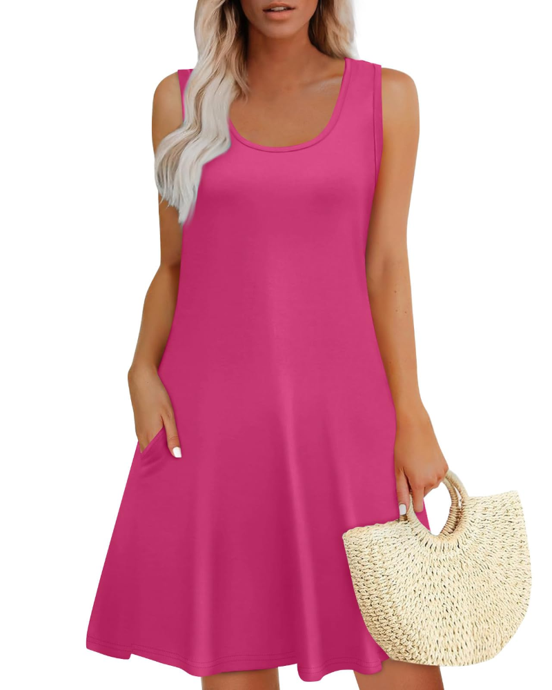 Nikka Vestito Estivo Donna – Mini Floreale, Senza Maniche & Abito Casual con Tasche