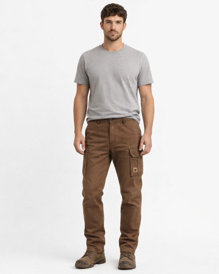 Cassian Pantaloni Cargo Bărbați Rezistenți – Pantaloni Utility cu Buzunare Multiple Casual