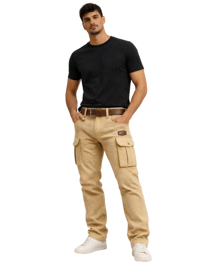 Daxton Pantaloni Cargo Bărbați – Pantaloni Cargo Casual cu Buzunare Multiple și Croială Modernă