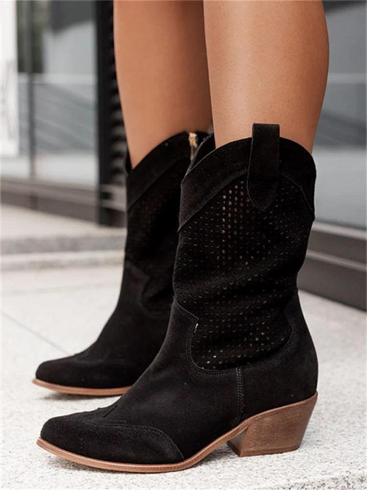 Cowboystiefel für Damen | Breiter Absatz