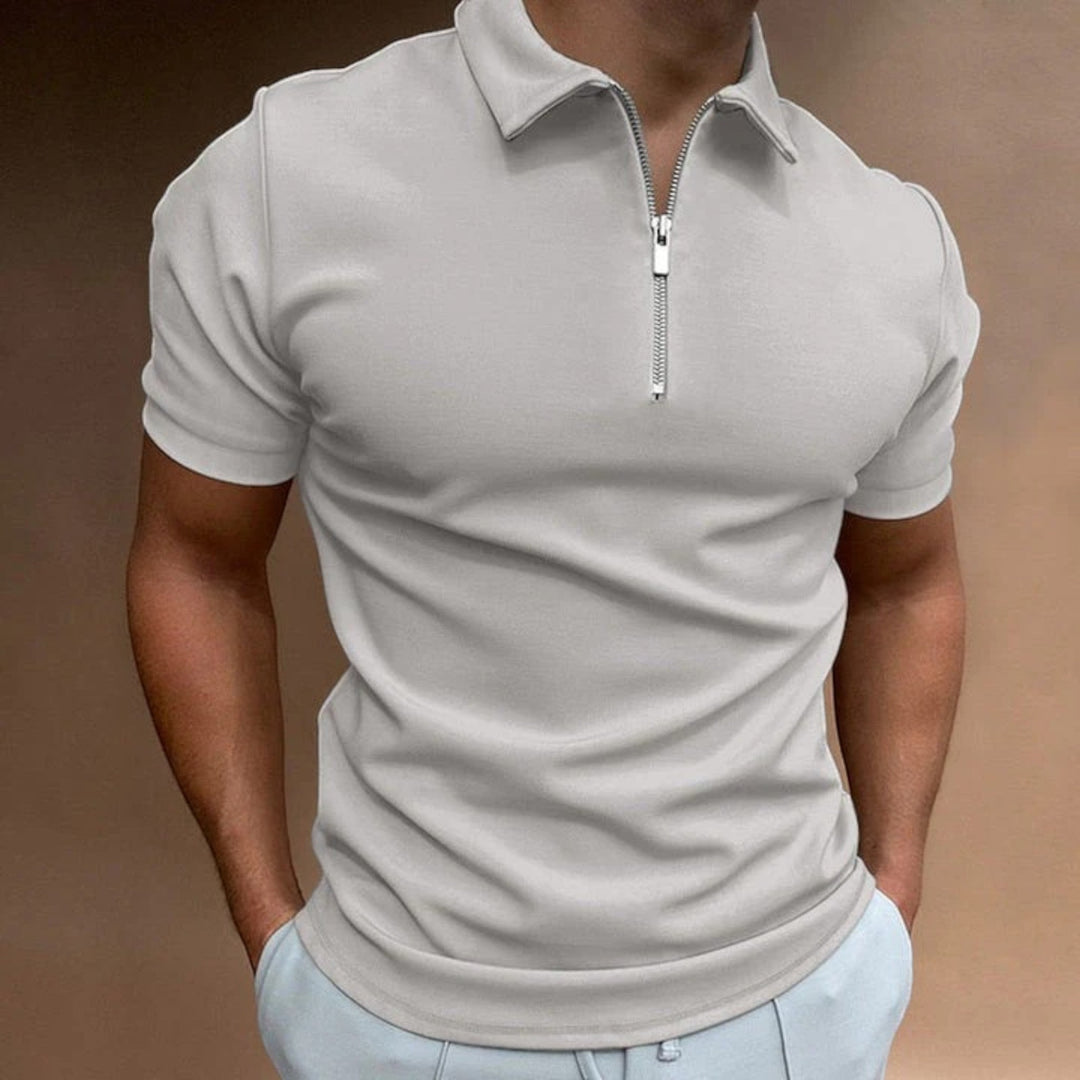 Théodore | Men's Casual Polo | Half Zipper