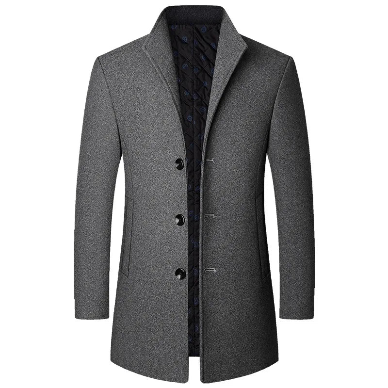 Manteau Jasper pour homme en laine mélangée – Business décontracté, élégant et chaud