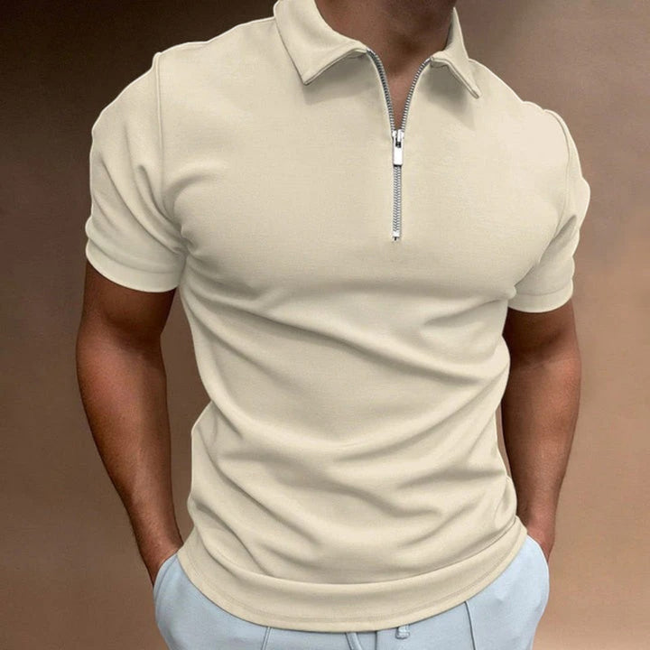 Théodore | Men's Casual Polo | Half Zipper