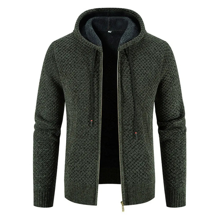 Finn Warmood Pánský svetr Premium pletený – s fleecovou podšívkou, elegantní a teplý