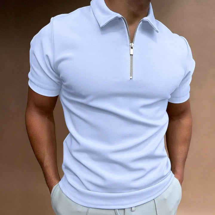 Théodore | Men's Casual Polo | Half Zipper