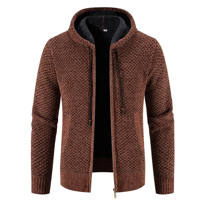 Finn Warmood Pánský svetr Premium pletený – s fleecovou podšívkou, elegantní a teplý