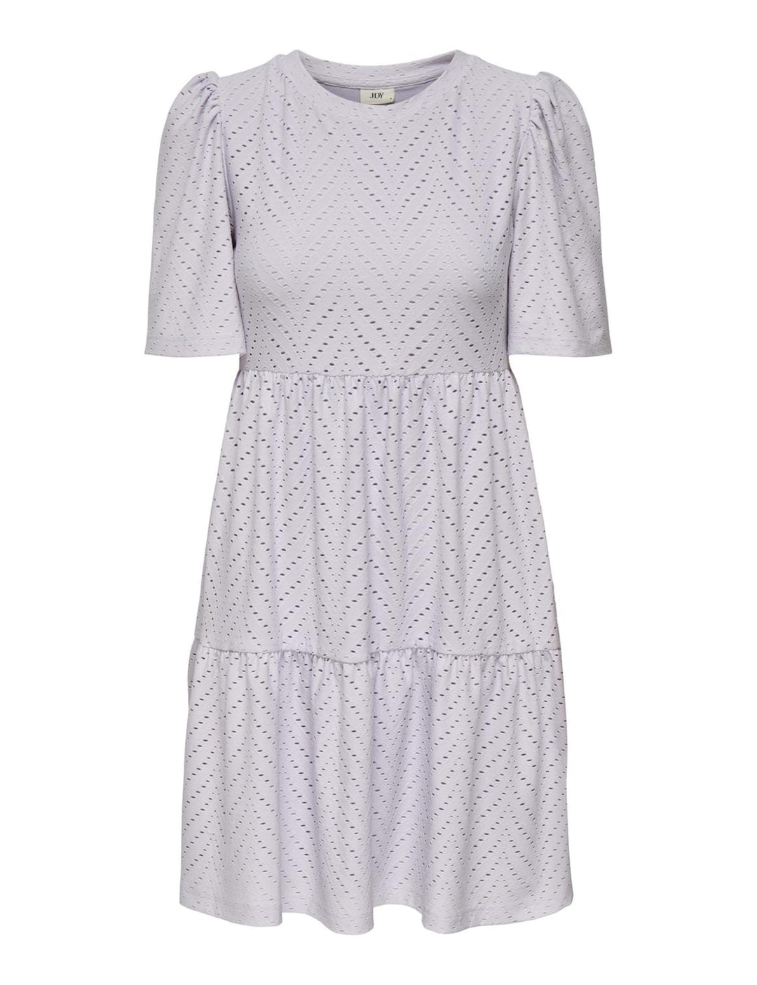 Althea Vestito Mini Donna – Maniche Corte, Motivo Traforato & A-Line Estivo