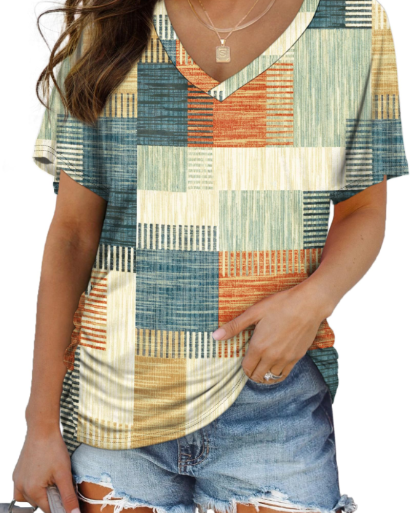 Venya Top Donna – Scollo a V, Maniche Dolman & T-Shirt Casual con Drappeggio Laterale