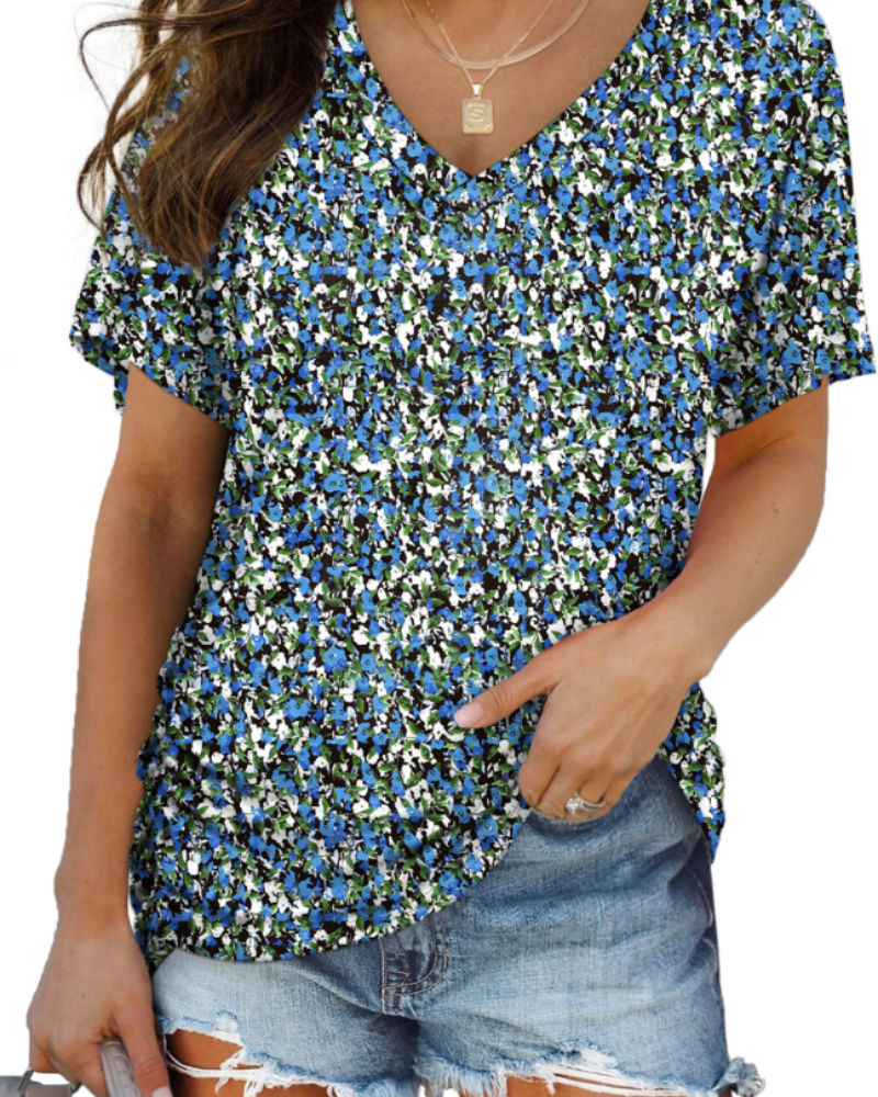 Venya Top Donna – Scollo a V, Maniche Dolman & T-Shirt Casual con Drappeggio Laterale