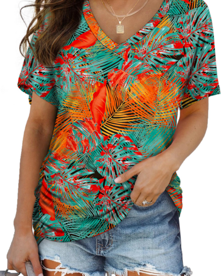 Venya Top Donna – Scollo a V, Maniche Dolman & T-Shirt Casual con Drappeggio Laterale