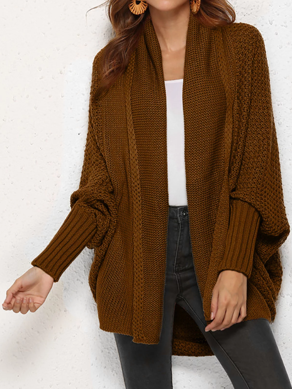Jalen Cardigan Donna Oversize in Maglia – Collo Sciallato, Morbido & Stile Elegante