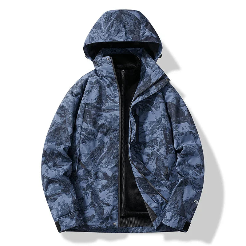 Geacă de schi outdoor pentru bărbați | Cu glugă