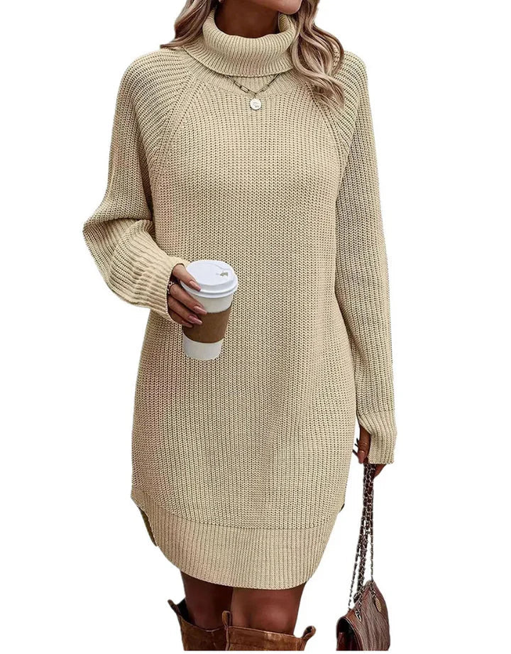 Rochie tricotată pentru femei | Mâneci lungi