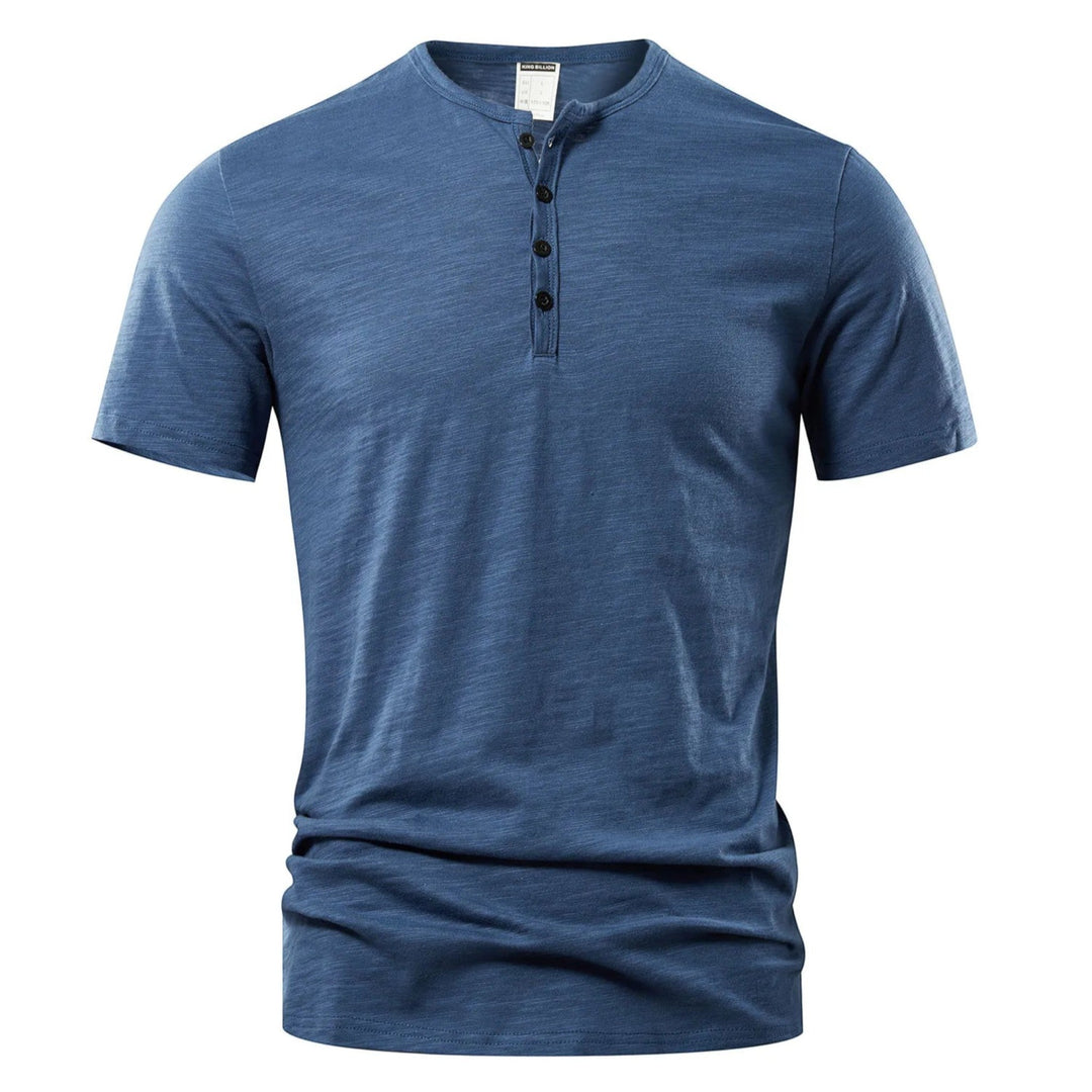 Michael | Tricou Casual Henley pentru Bărbați | Ușor
