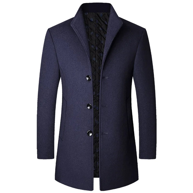 Manteau Jasper pour homme en laine mélangée – Business décontracté, élégant et chaud