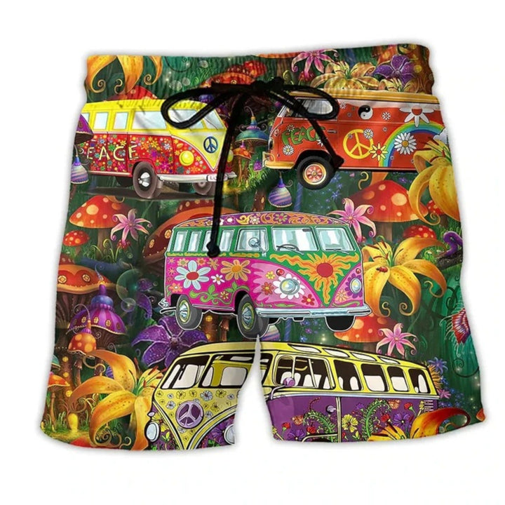 Léo | Trykte Strandshorts til Mænd | Sommer