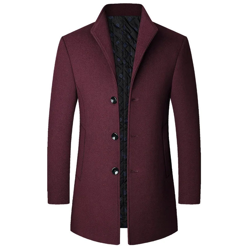 Manteau Jasper pour homme en laine mélangée – Business décontracté, élégant et chaud