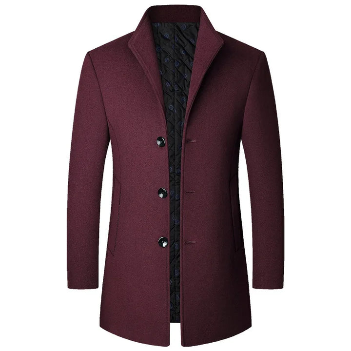 Manteau Jasper pour homme en laine mélangée – Business décontracté, élégant et chaud